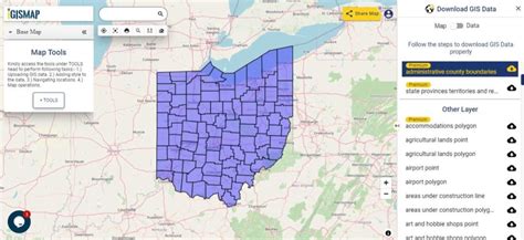 Download Ohio State Gis Maps Boundary Counties Rail Highway