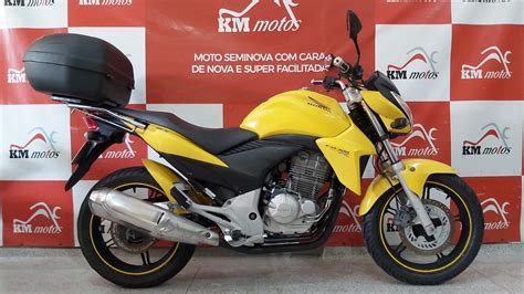 Honda CB 300R 2013 Amarela KM Motos Sua Loja De Motos Seminovas