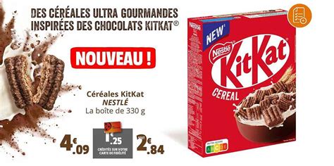 Promo Céréales Kit Kat Nestlé Chez Coccimarket Icataloguefr