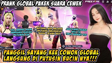 Prank Global Suara Cewek Panggil Sayang Ke Cowok Global Di Depan Pacar