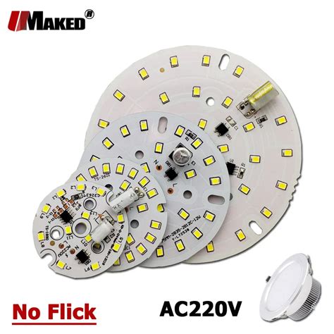 10pcs AC220V LED Module 5W 7W 9W 12W 15W 18W Downlight PCB Aluminum