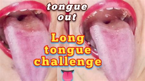 Long Tongue Challengetongue Out 👅 Youtube