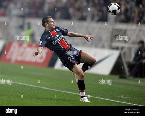 PSG S Jerome Rothen During French First League Soccer Match Paris