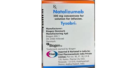 Eisai Tysabri Natalizumab Injection Mg Packaging Box At Rs