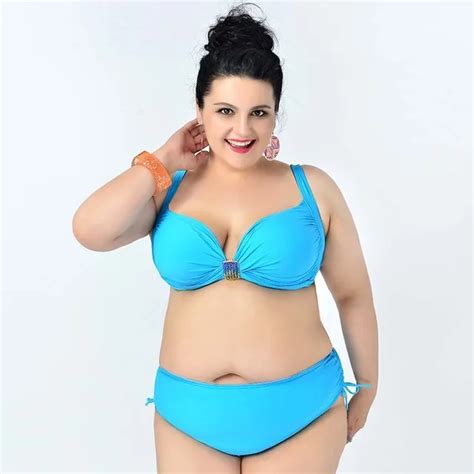 Newest Top Big Women Bikini Plus Size Swimwear Big Bra Hot Sexy Lingerie Push Up Swimsuit For