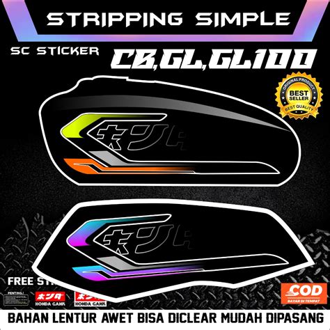 Jual Stripping Cb Gl Gl Viral Minimalis Bahan Tahan Clear Vernis