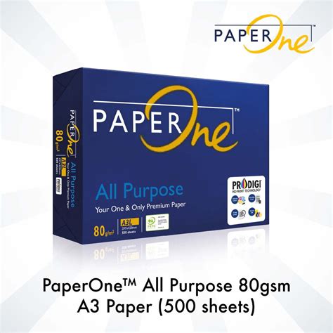 Paperone A3 All Purpose Paper 80gsm 500 Sheets Shopee Malaysia