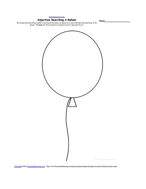 Balloon Outline Drawing at GetDrawings | Free download