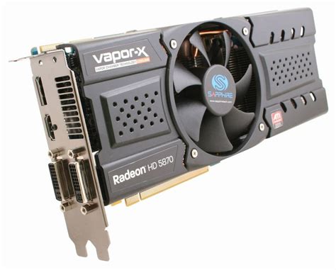 Sapphire Vapor X Radeon HD 5870 1GB GDDR5 2x DVI HDMI DP PCI