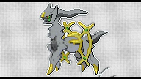 25 Minecraft Pixel Art Pokemon Arceus YouTube