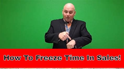 Hvac Technician Sales Secrets How To Freeze Time In Sales Youtube