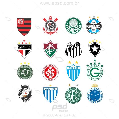 Logos times de futebol vetorizados Loja Agência PSD