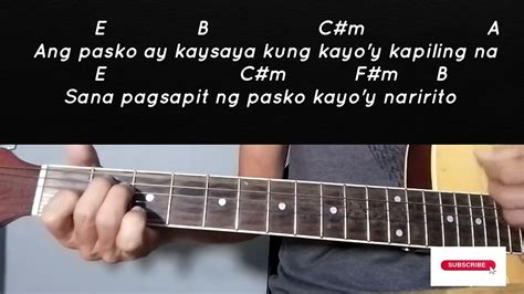 Sa Araw Ng Pasko -All Star Cast /Guitar Tutorial With Chords and Lyrics ...