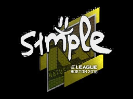 Sticker S1mple Boston 2018 CS GO Buy Sell On Market CS GO