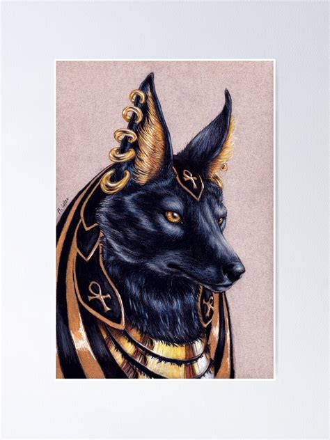 "Anubis - Egyptian Jackal God" Poster for Sale by alutac-art | Redbubble