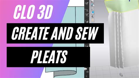 How To Create Pleats In Clo3d How To Sew Pleats In Clo3d How To Fold