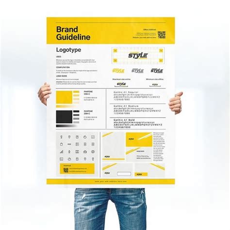 DIN A3 Brand Identity Guideline Poster Design Corporate Identity