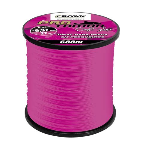 Linha Monofilamento Crown Pro Tamba Soft Line M Pink Crown