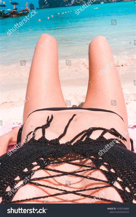 Picture Womans Belly Bikini Bridge On Shutterstock