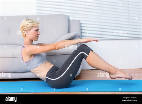 Beautiful Blonde Woman Doing Yoga Hi Res Stock Photography And Images Alamy