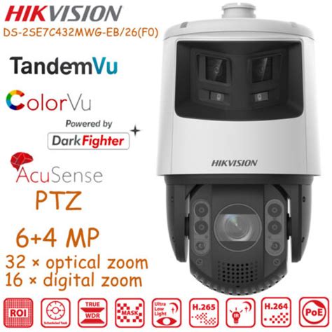 Hikvision Colorvu Tandemvu 6 4 Mp 32x Speed Dome Camera Ds 2se7c432mwg