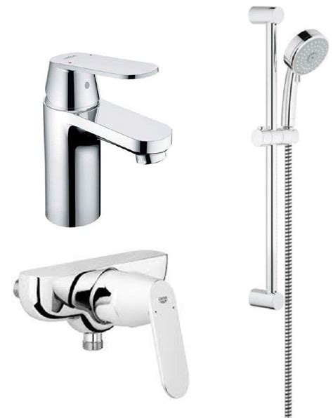 GROHE EUROSMART NEW SET 3u1 S SIZE MIJEŠALICA ZA UMIVAONIK ZA TUŠ I