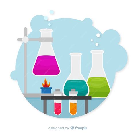 Free Vector | Flat chemistry elements background