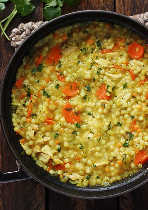 Cold Fighting Couscous Chicken Soup