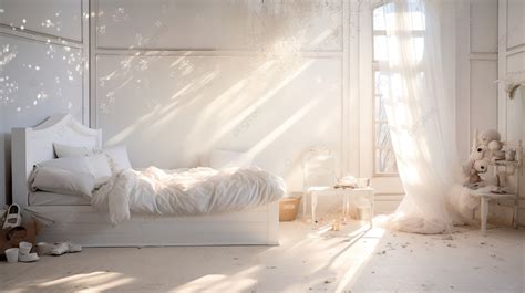 All White Aesthetic Bedroom Home Background, All White, Beautiful, Bedroom Background Image And ...