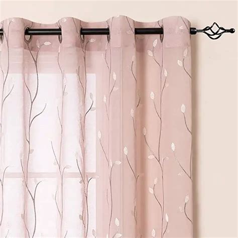 Blush Floral Curtains For Bedroom Girls Pink Curtains Sheer Curtains Curtains