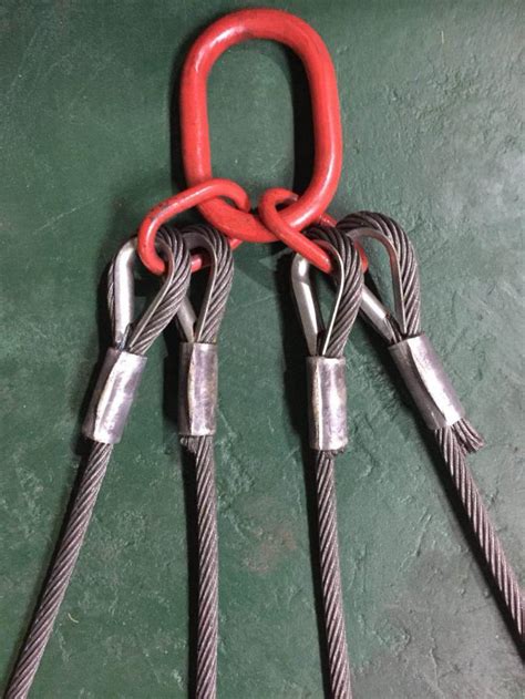 Leg Bridle Sling Four Leg Wire Rope Sling With Long Service Life