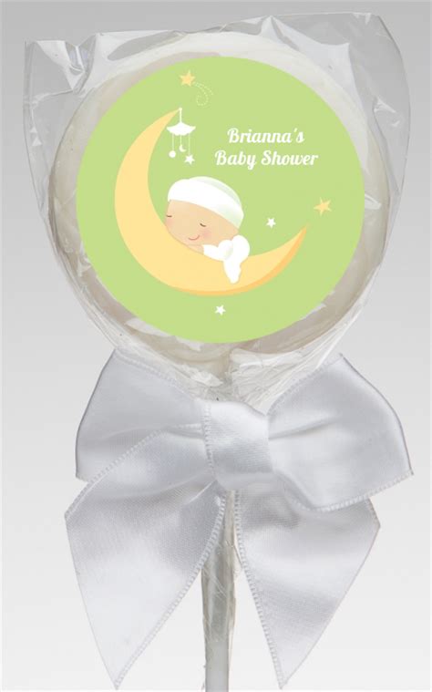 Over The Moon Baby Shower lollipop favors | Over The Moon lollipop favors