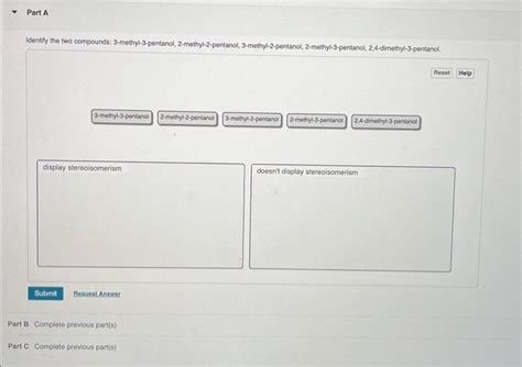 Solved Part A Identify The Two Compounds Chegg