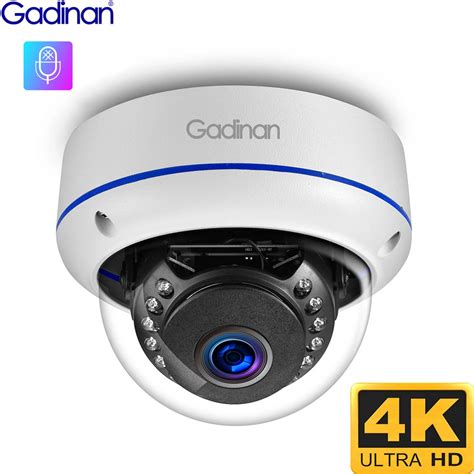 Gadinan Mp K Ip Camera Poe Outdoor Security Protection Metal Indoor