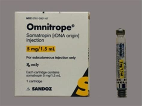 Omnitrope Hgh Multiple Dose Refill Cartridge 5mg 1 5ml Each Mcguff Medical Products