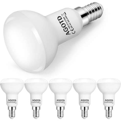 6w Ampoule Led E14 R50 Réflecteur 50w Ampoules Halogène Équivalent