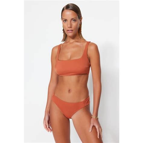 Trendyol Bikini Set Brown Plain Eponuda