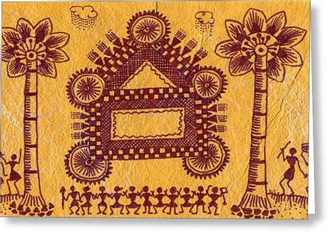 Warli Ceremony Greeting Card For Sale By Subhash Limaye Greeting