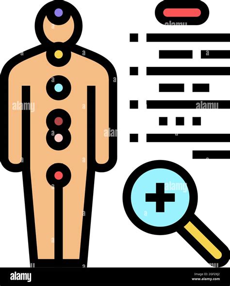 Examen De La Salud Humana Endocrinolog A Color Icono Vector Ilustraci N