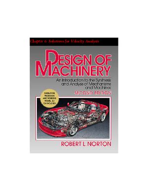 Design OF Machinery 5th Ed Solution Manual CHAPTER2 기구학 Kinematics of