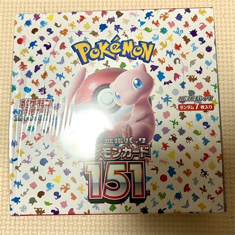 ポケモンカード151シュリンク付きbox