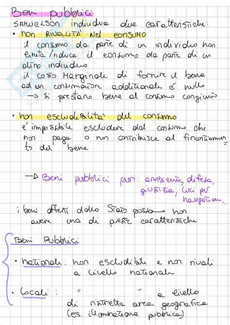 Appunti Di Scienze Delle Finanze Parte 1 Economia Del Benessere