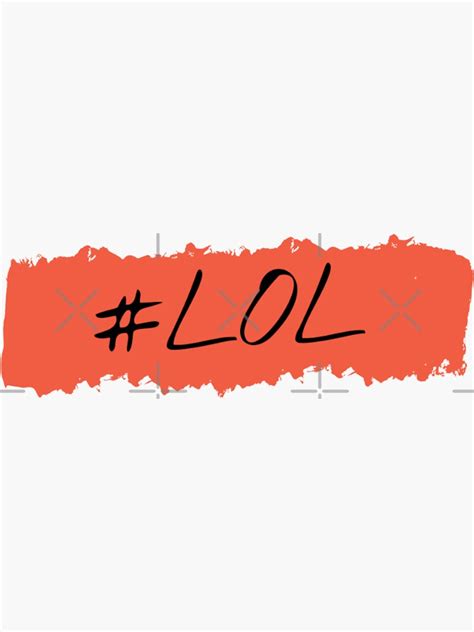 Lol Laughing Out Loud Sticker For Sale By Byrne Ma Redbubble