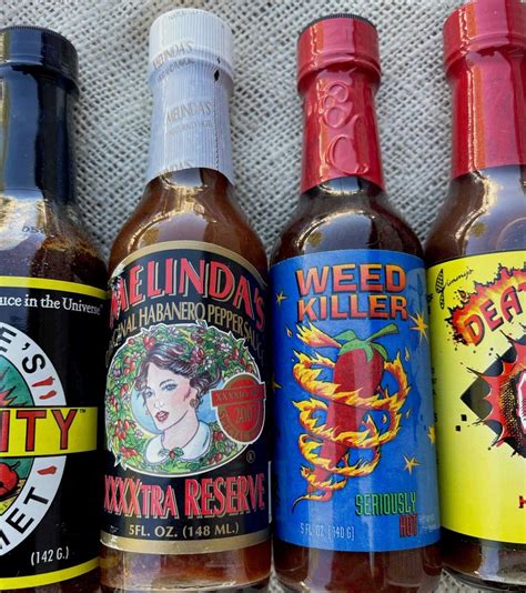 Set Of Hot Sauce Bottles Unopened Etsy