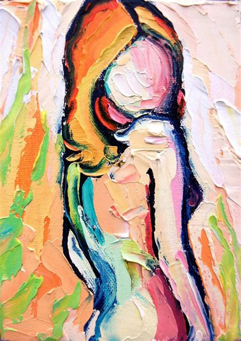 Femme 2 Large 18x24 Abstract Nude Print Reproduction By Aja Ebsq Etsy