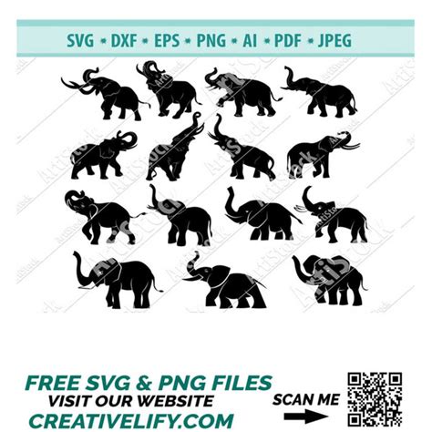 Elephants Svg Bundle Elephant Svg Elephants Silhouette Sv Inspire