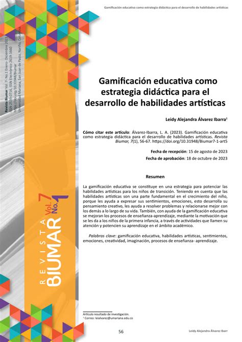 PDF Gamificación educativa como estrategia didáctica para el