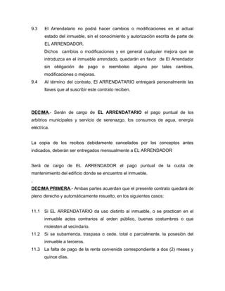 Contrato Alquiler Casa Pdf