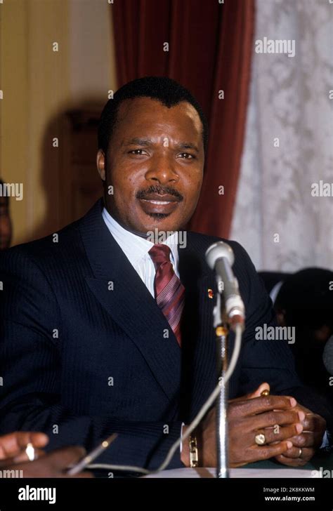 Oslo 19870520 Denis Sassou Nguesso, General and President of the ...