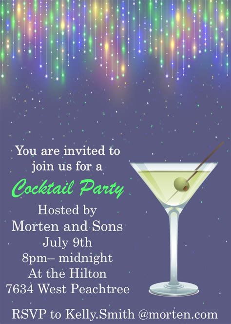 Cocktail Party invitation Unique custom created NEW selections for ...